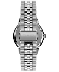 Timex Men's Mechanical Automatic Silver-Tone Stainless Steel Watch, 40mm