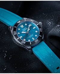 Timex Unisex Quartz Analog Blue Hnbr Rubber Watch, 38mm