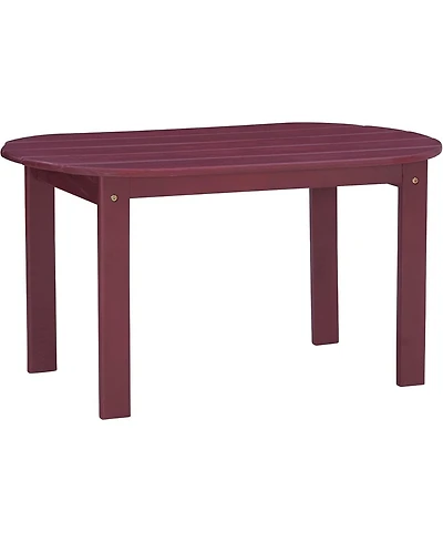 Linon Adirondack Red Coffee Table