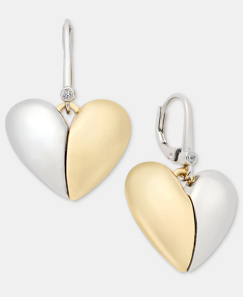 Dkny Dynamic Heart Drop Earrings