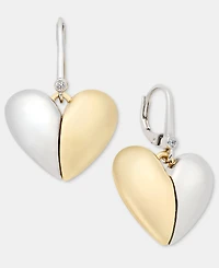 Dkny Dynamic Heart Drop Earrings