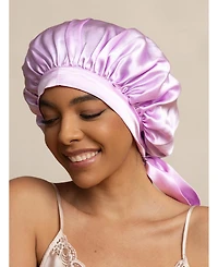 SilkSilky Women's Mulberry Silk Bonnet with Long Ribbons