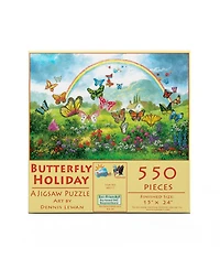 SunsOut Butterfly Holiday 550 piece Jigsaw Puzzle for Adults