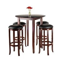 Winsome Fiona Round 5 Pieces High Pub Table Set