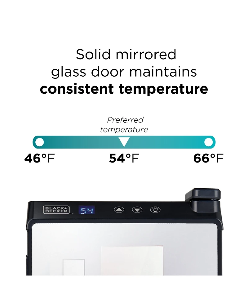 Black & Decker 6 Bottle Capacity Wine CellarMirror Door