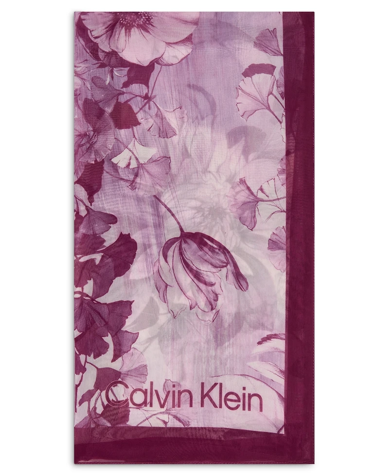 Calvin Klein Blossom Chiffon Wrap