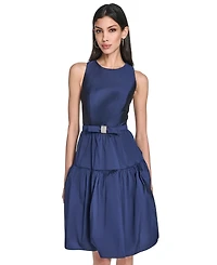 Eliza J Women's Ruffle Skirt Flounce Dress