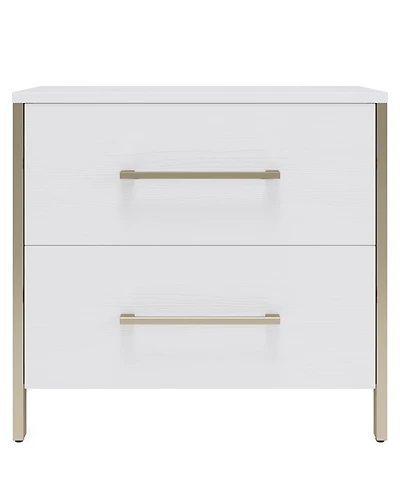 Furniture 26" Emila 2-Drawer Nightstand