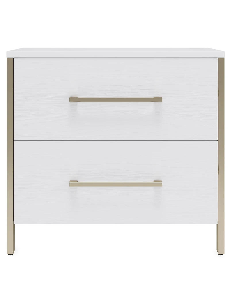 Furniture Emila 3-Pc. Cal. King Bed Set Upholstered Cal. King Bed, 2-Drawer Nightstand and Dresser