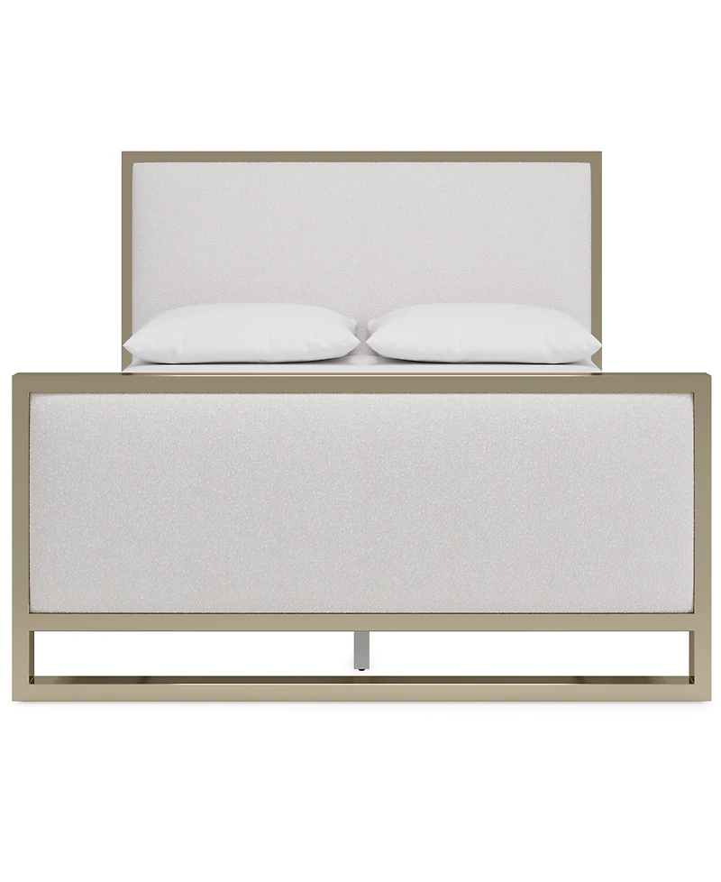 Furniture Emila 3-Pc. Upholstered Full Bedroom Set Bed, 2-Drawer Nightstand and Chest