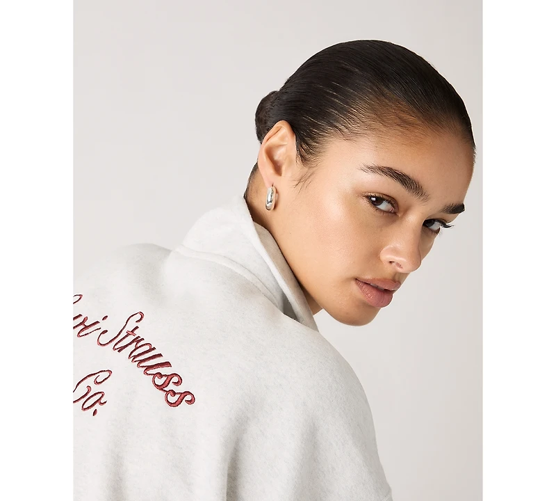 Levi's Juniors' Graphic Boxy 1/4-Zip Sweatshirt