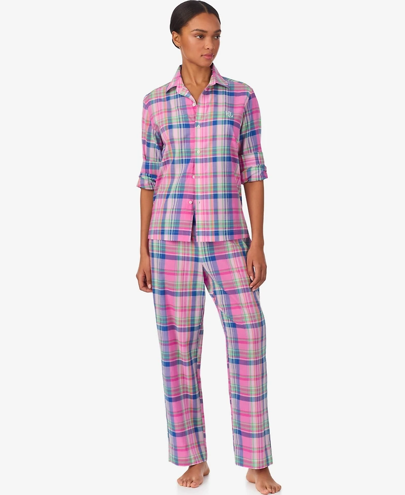 Lauren Ralph Women's Long Pajama Set