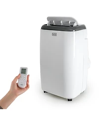 Black+Decker 10,000 Btu Sacc/Cec (14,000 Btu Ashrae) Portable Air Conditioner with Remote Control, White