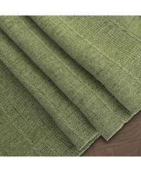 Awesome Home Linen Blend Solid Striped Room Darkening Curtains Pair