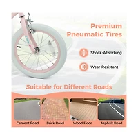 Hongge Inch Kids Bike with Adjustable Training Wheels