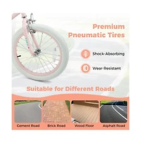 Hongge Inch Kids Bike with Adjustable Training Wheels