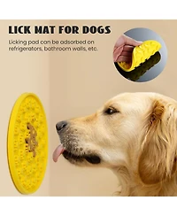 Nocciola Bear Circus Toy Licking Mat plus Snuffle Mat, Hide and Seek Toy set, 6 in 1 Squeaky Toy Set for Cats & Dogs