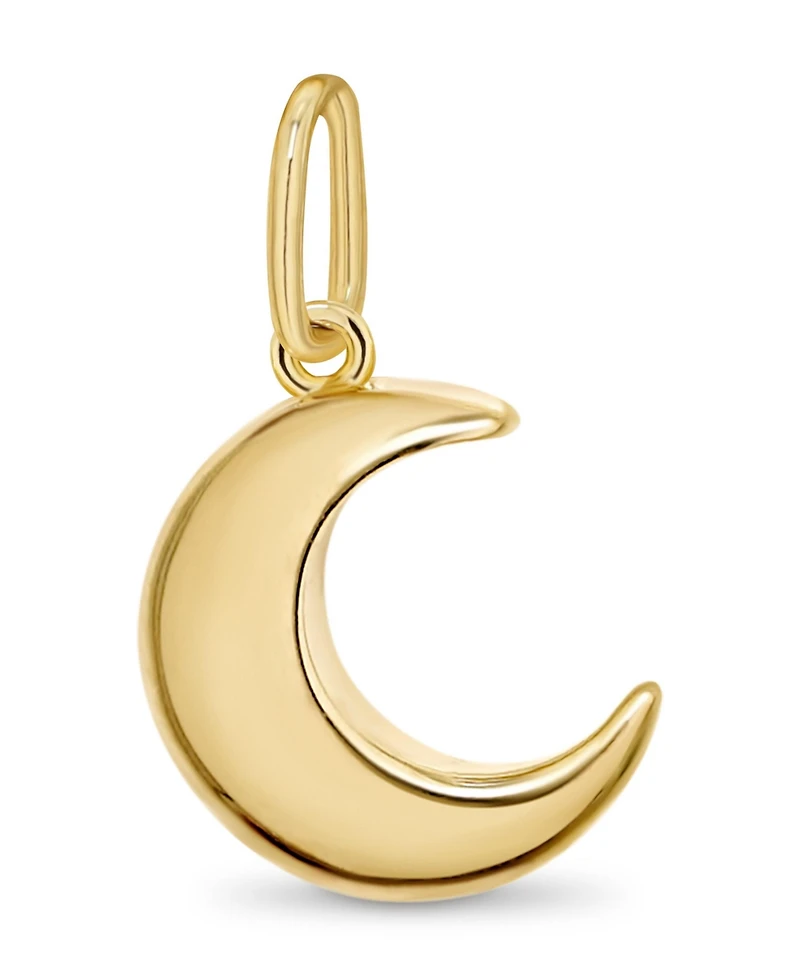 Devata Crescent Moon Pendant in 14K Gold