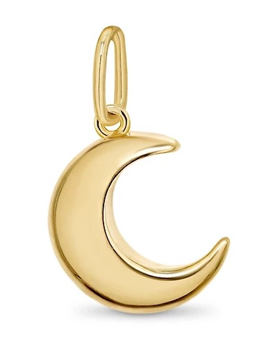 Devata Crescent Moon Pendant in 14K Gold