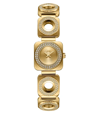 Jbw Women's Chasm Swiss Quartz 18k Gold-Plated Stainless Steel Watch, 22mm