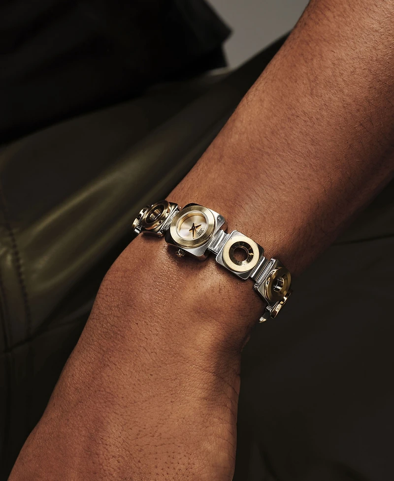 Jbw Chasm Japan Quartz 18k Gold-Plated and Stainless Steel Watch 18mm