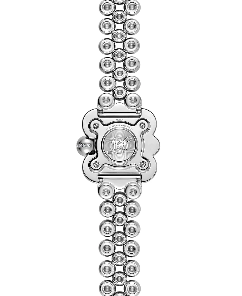 Jbw Women's Atmosphere Crystal Swiss Quartz Stainless Steel Watch, 30mm