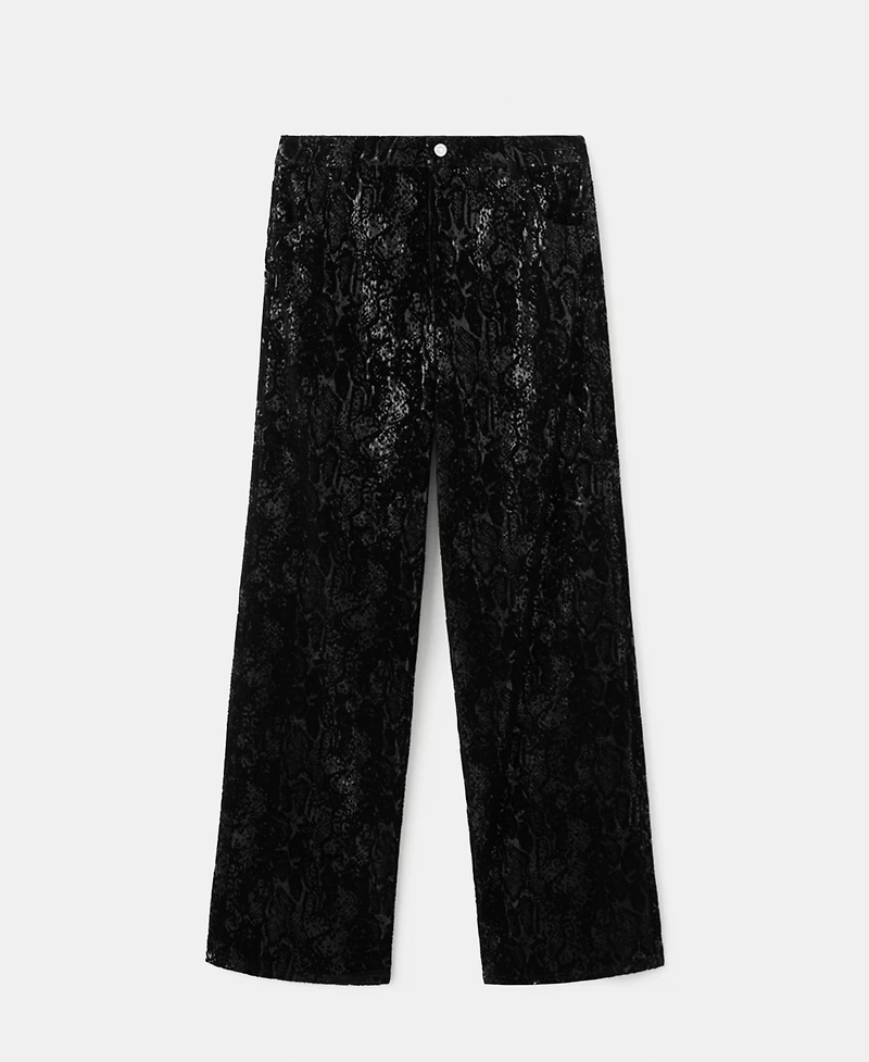 Mango Women's Sequins Straight-Leg Pants