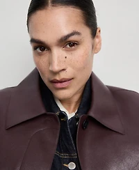 Mango Women's Pockets Faux-Effect Jacket