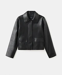 Mango Women's Pockets Faux-Effect Jacket