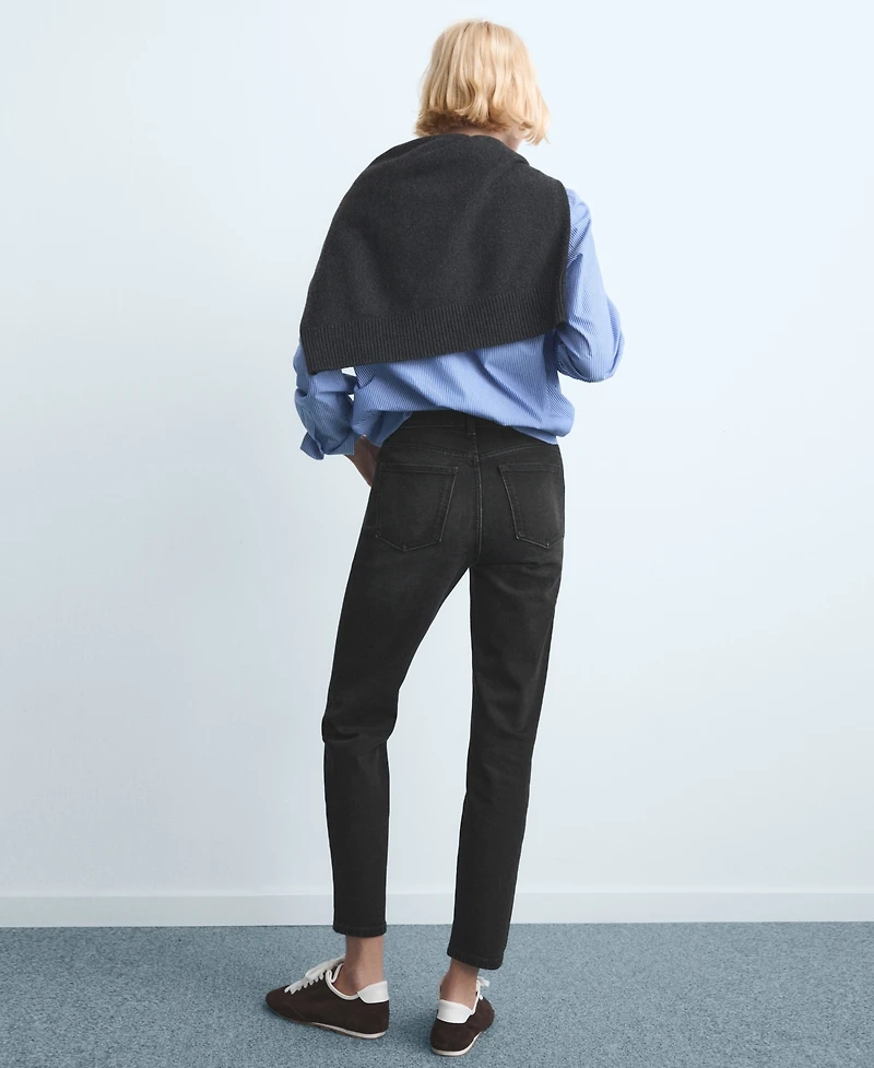 Mango Women's New Mom Comfort High-Rise Jeans