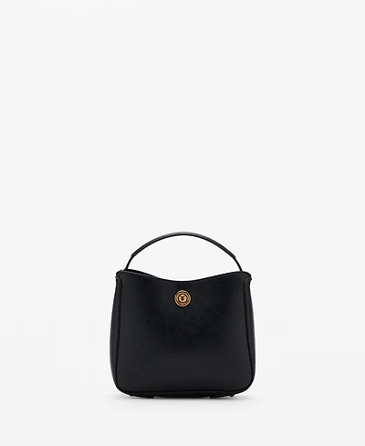 Mango Women's Metal Detail Small Bucket Bag