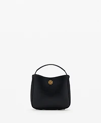 Mango Women's Metal Detail Small Bucket Bag