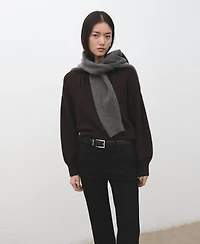 Mango Women's Straight-Cut Crop Pants