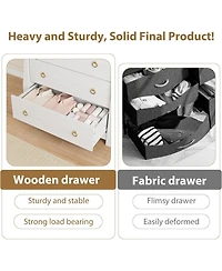 gaomon 3 Dresser for Bedroom, 29.3" Tall Drawer with Storage Freestanding, Wooden Closet Chest Living Room, Entryway