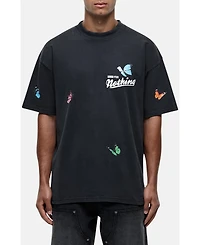 Good For Nothing Women's Flight Butterfly Print Relaxed Tee