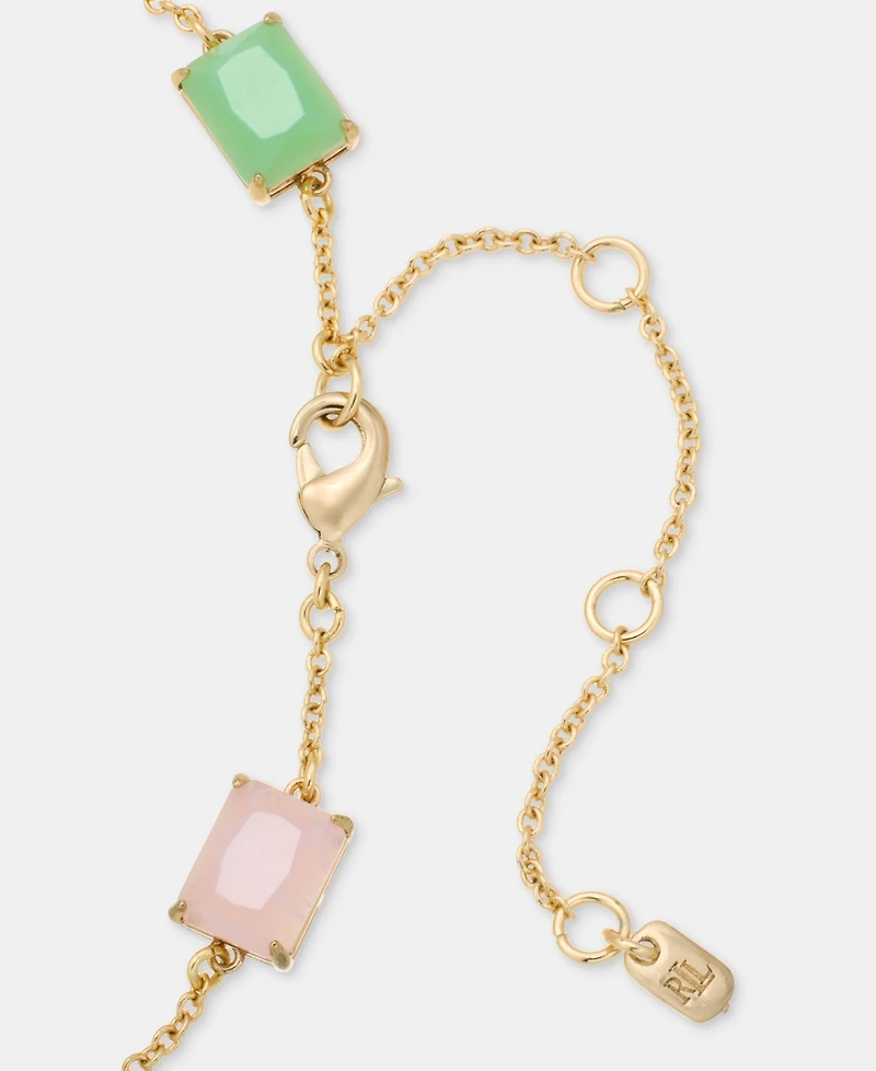 Lauren Ralph Lauren Multi-Stone Lariat Necklace, 16" + 3" extender
