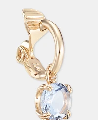 Lauren Ralph Lauren Gold-Tone Glass Stone Mixed Cut Double Drop Clip-On Earrings