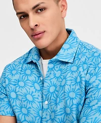 Sun + Stone Men's Cotton Printed Short-Sleeve Button Shirt, Macy's Exclusive