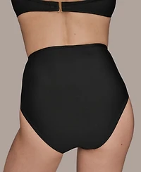 Donna Karan Women's High-Waist Bikini Bottoms