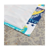 Greenland Home Fashion Wave Rider Rod Pocket Darcy Window Curtain Valance - Blue 84x16"