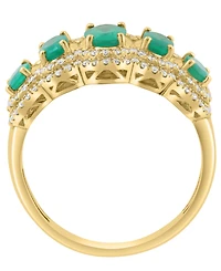 Effy Collection Sapphire (1-5/8 ct. t.w.) and Diamond (1/2 Ring 14k White Gold (Also Available Emerald)