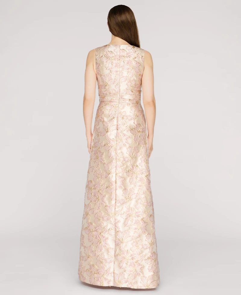 Js Collections Women's Deborah Sleeveless Side Wrap Gown