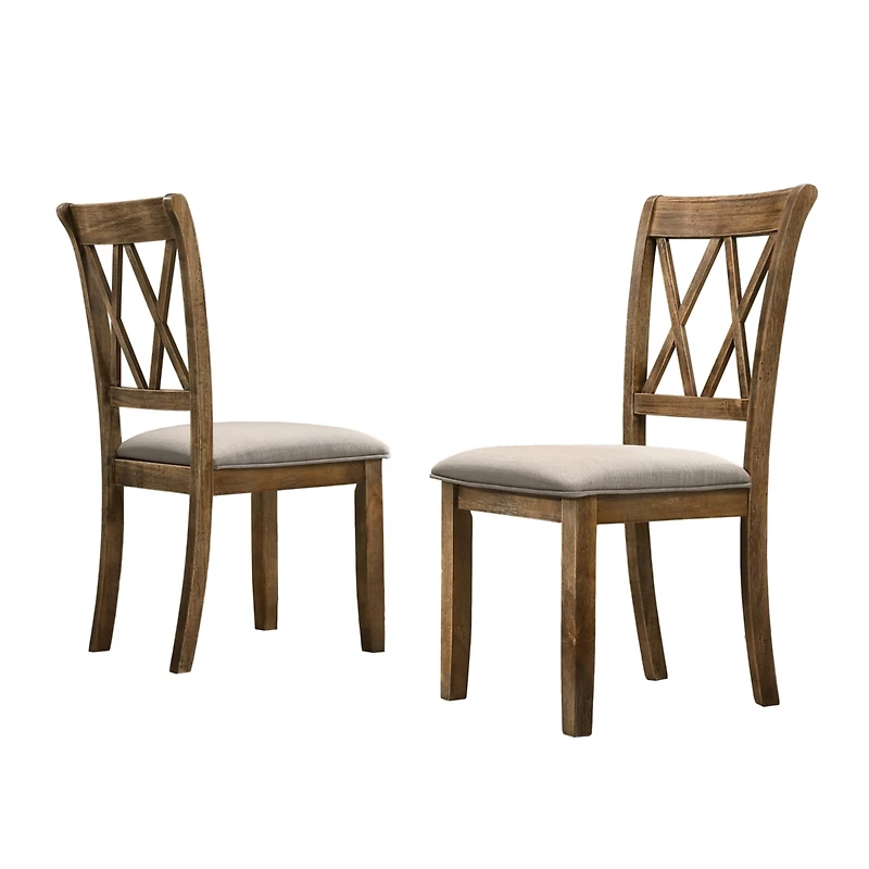 Streamdale Furniture Fabric Upholstered Dining Chair Set of 2