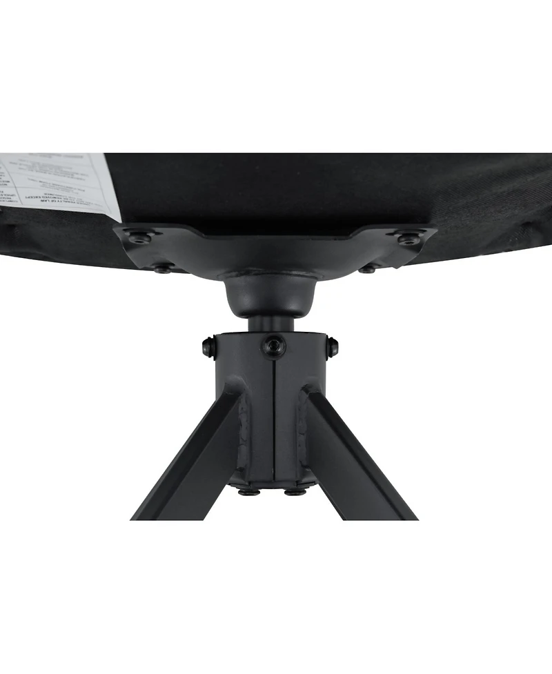 Streamdale Furniture Dining Chairs Set of 4, Swivel Metal Kitchen Chairs with Leather, High Back