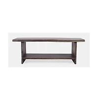 Jofran Cooper Modern Live Edge 52" Solid Wood Storage Bench