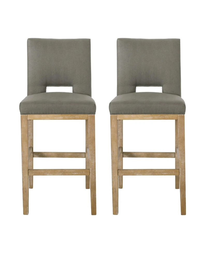 Streamdale Furniture Streamdale Modern Upholstered Bar Stools with Wooden Legs