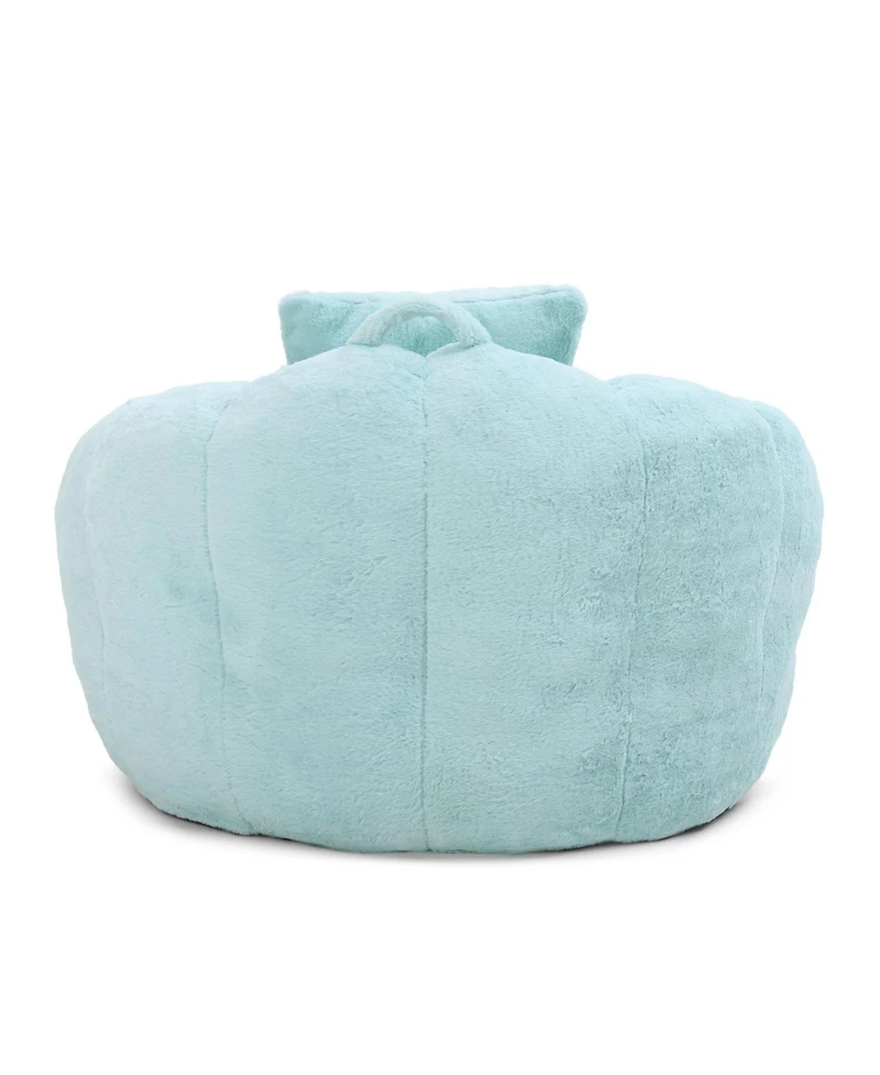 Streamdale Furniture Giant Faux Fur Bean Bag Chair with Footstool