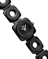 Jbw Chasm Swiss Quartz Black Stainless Steel Watch 22mm