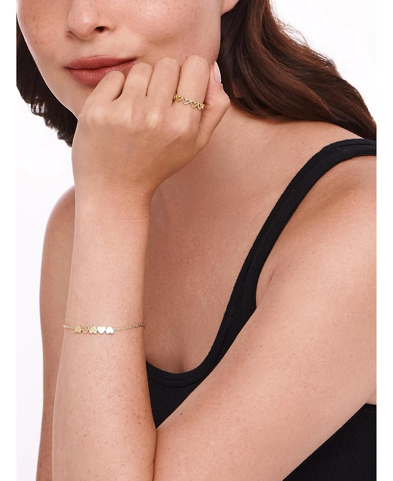 Devata Sweet Heart Ring 14K Gold, 8, approx. 2.5 grams.