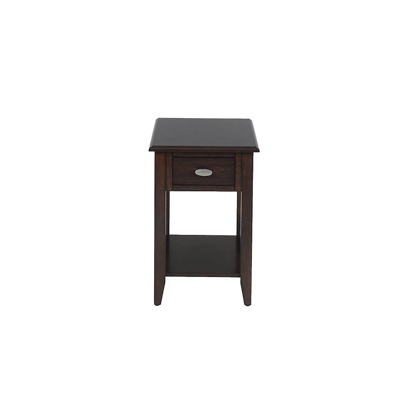 Jofran Merlot Warm Contemporary Chairside Table
